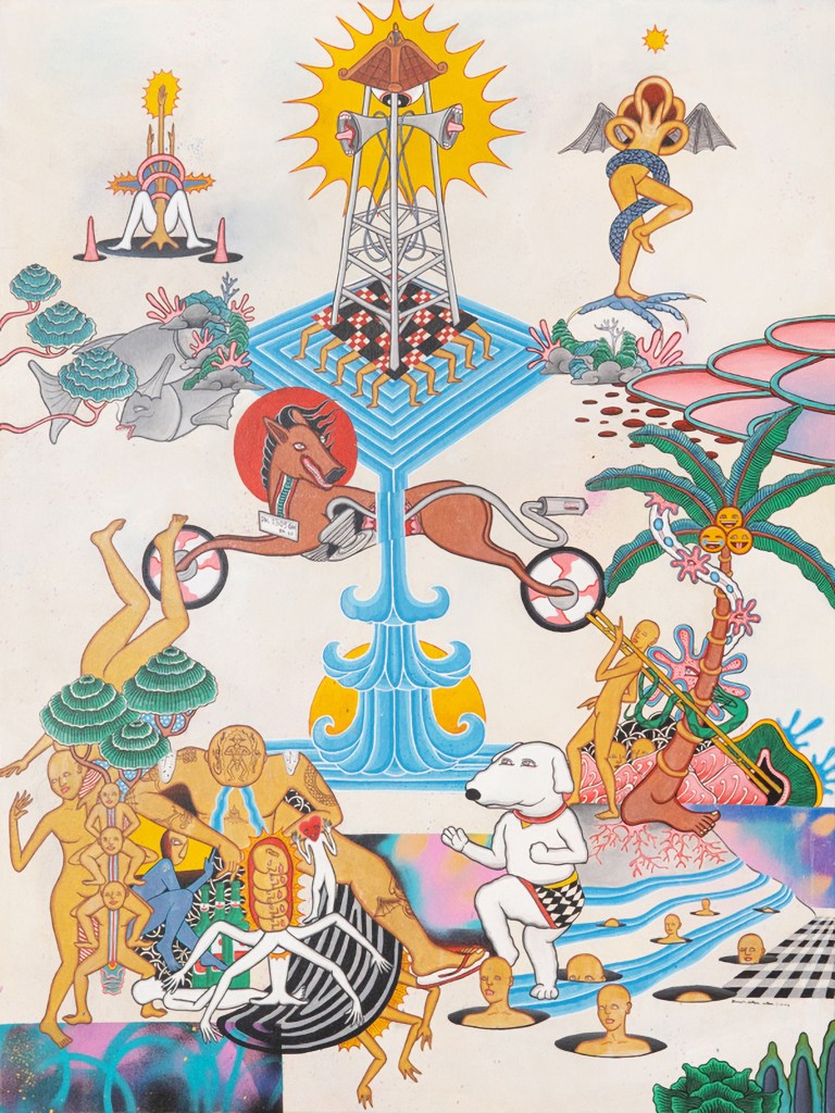 "Garden of Edan" series inspired by Hieronymos Bosch "Garden of Earthly Delights" (Edan means crazy in Javanese)